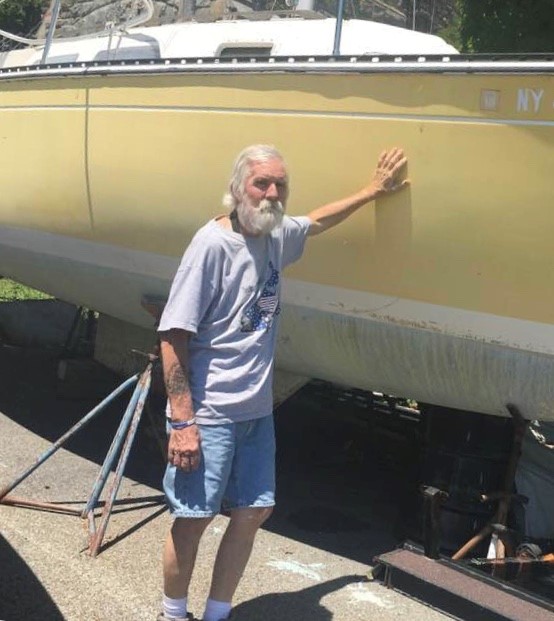 Bird with his boat